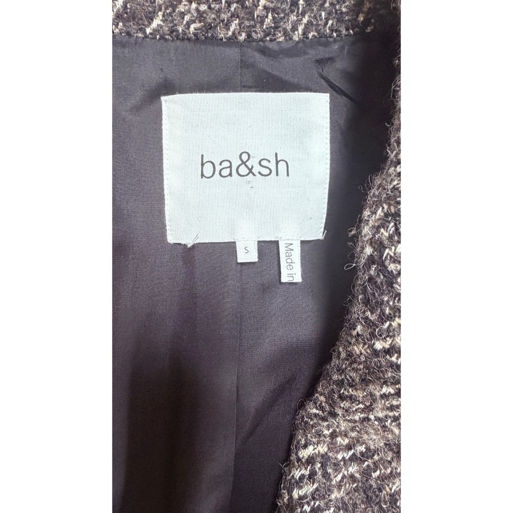 Ba&sh "Lady Jacket"  Blazer Jacket Brown Thick US S $515 Dark Academia Parisian - Picture 8 of 9
